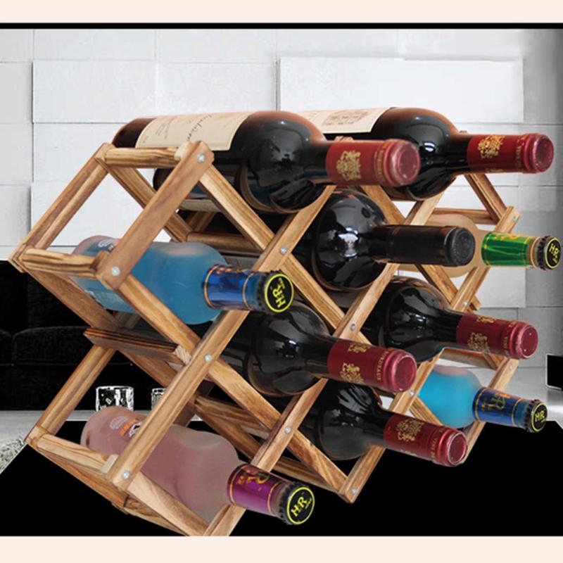 Grandiose Foldable Wooden Wine Rack