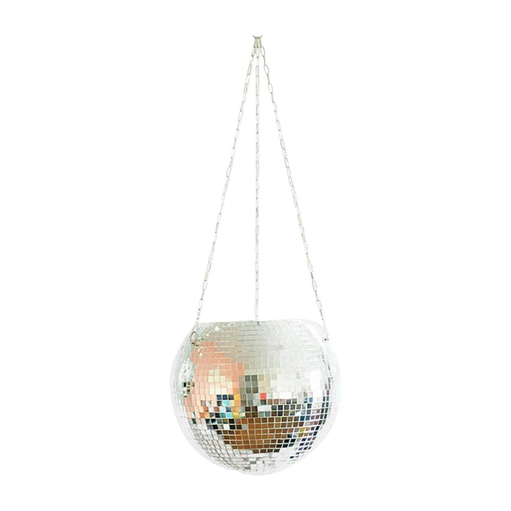 Grandiose Boho Mirror Ball Plant Hanger for Indoor Plants