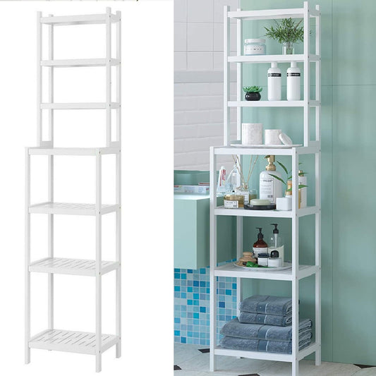 Grandiose Bamboo 7-Tier Bathroom Storage Shelf