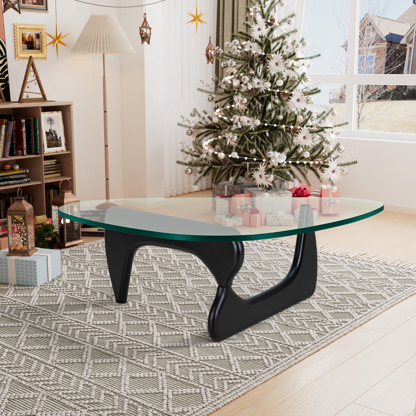 Grandiose Modern Irregular Glass Coffee Table