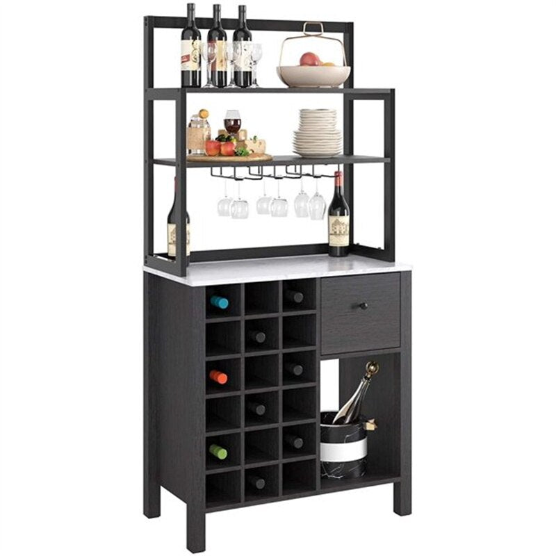 Grandiose Wine Buffet Cabinet with Bottle Rack