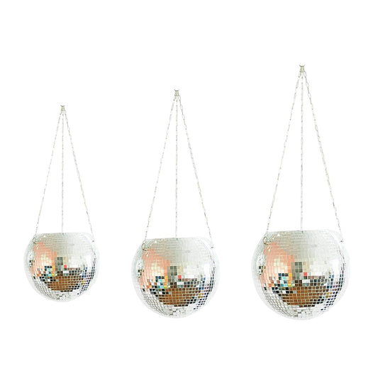 Grandiose Boho Mirror Ball Plant Hanger for Indoor Plants